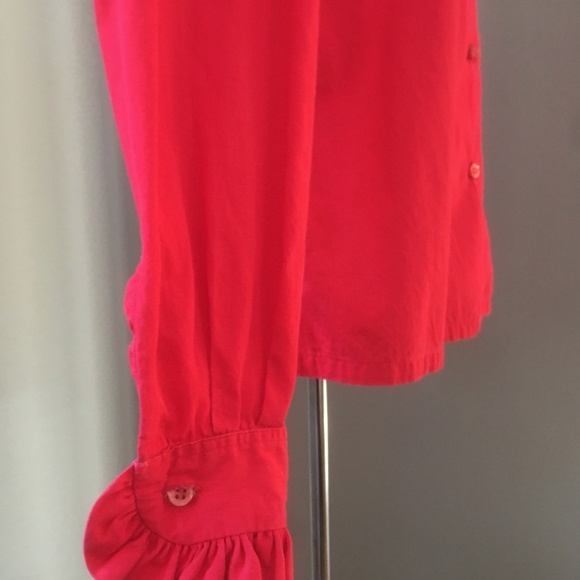 Vintage 1960's Red Women's Shirt S. Kerrybrooke - Picture 4 of 8